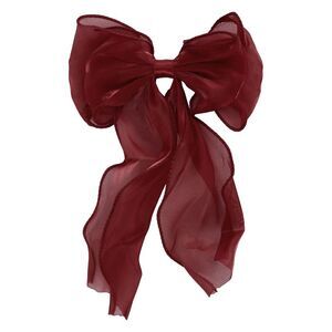 Fashion Cute Bow Hair Pins Hairdo Pins Red